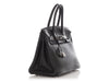 Hermès Black Clémence Birkin 30