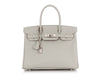 Hermès SO Gris Perle Chèvre Birkin 30