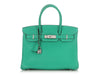 Hermès Menthe Clémence Birkin 30
