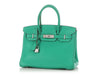 Hermès Menthe Clémence Birkin 30