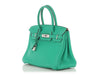 Hermès Menthe Clémence Birkin 30