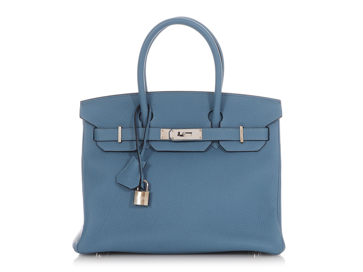 Hermès Bleu Azur Togo Birkin 30