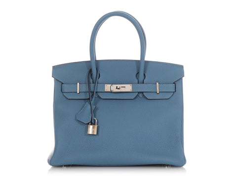 Hermès Bleu Azur Togo Birkin 30