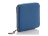 Hermes Blue Zellige Silk'In Compact Zippy Wallet