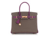 Hermès SO Etain and Anemone Epsom Birkin 30