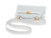 Hermès Mini Bleu Brume Chèvre Mysore Kelly 20