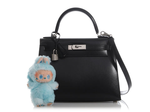 Hermès Black Box Calfskin Kelly 28