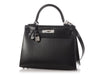Hermès Black Box Calfskin Kelly 28