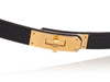 Hermès Noir Epsom Kelly Pocket 18 Belt