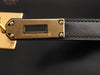 Hermès Vintage Black Box Calfskin Kelly 28