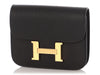 Hermès Black Epsom Constance Slim Wallet