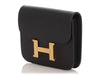 Hermès Black Epsom Constance Slim Wallet
