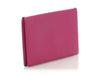Hermès Magenta Chèvre Calvi Card Holder