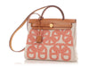 Hermès Toile and Gold Vache Hunter Circuit 24 Herbag Zip 31