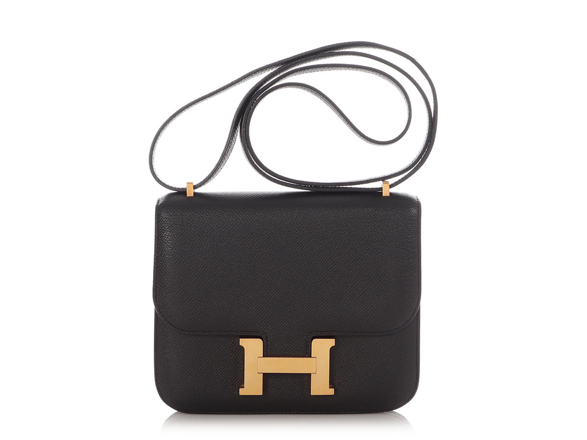 Hermès Black Epsom Constance 18