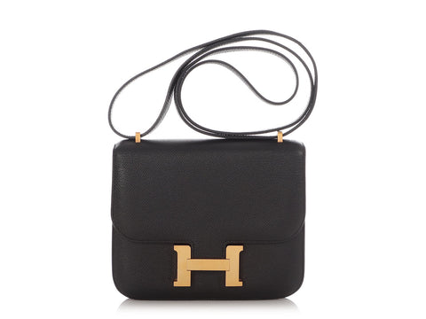 Hermès Black Epsom Constance 18