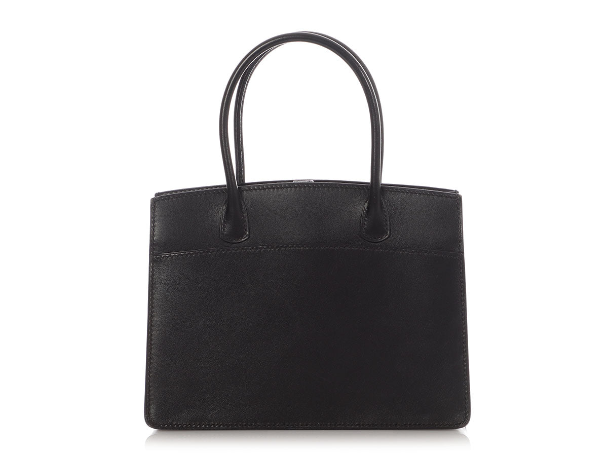 Hermès Black Box Calfskin White Bus TPM