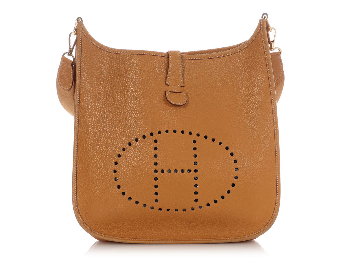 Hermès Vintage Gold Ardennes Evelyne GM