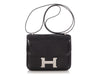 Hermès Black Shiny Lizard Constance Mirror 18