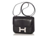 Hermès Black Shiny Lizard Constance Mirror 18