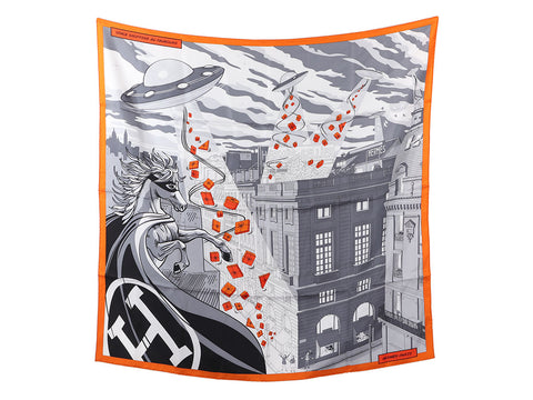 Hermès Space Shopping au Faubourg Silk Scarf 90cm