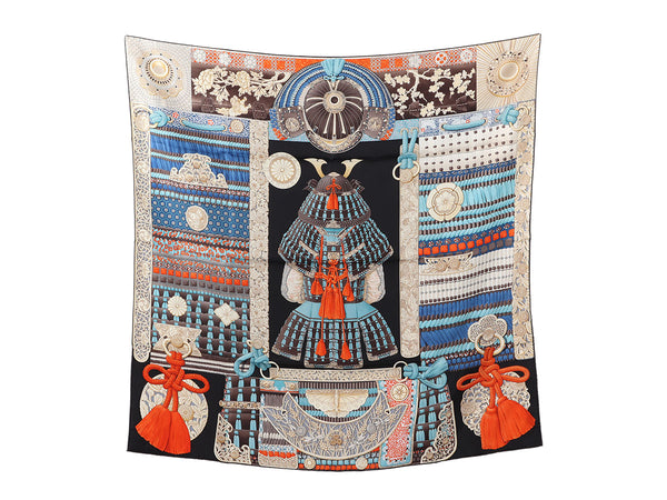 Hermès Parures de Samouraïs Silk Scarf 90cm