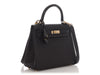Hermès Black Togo and Lizard Kelly Touch 25
