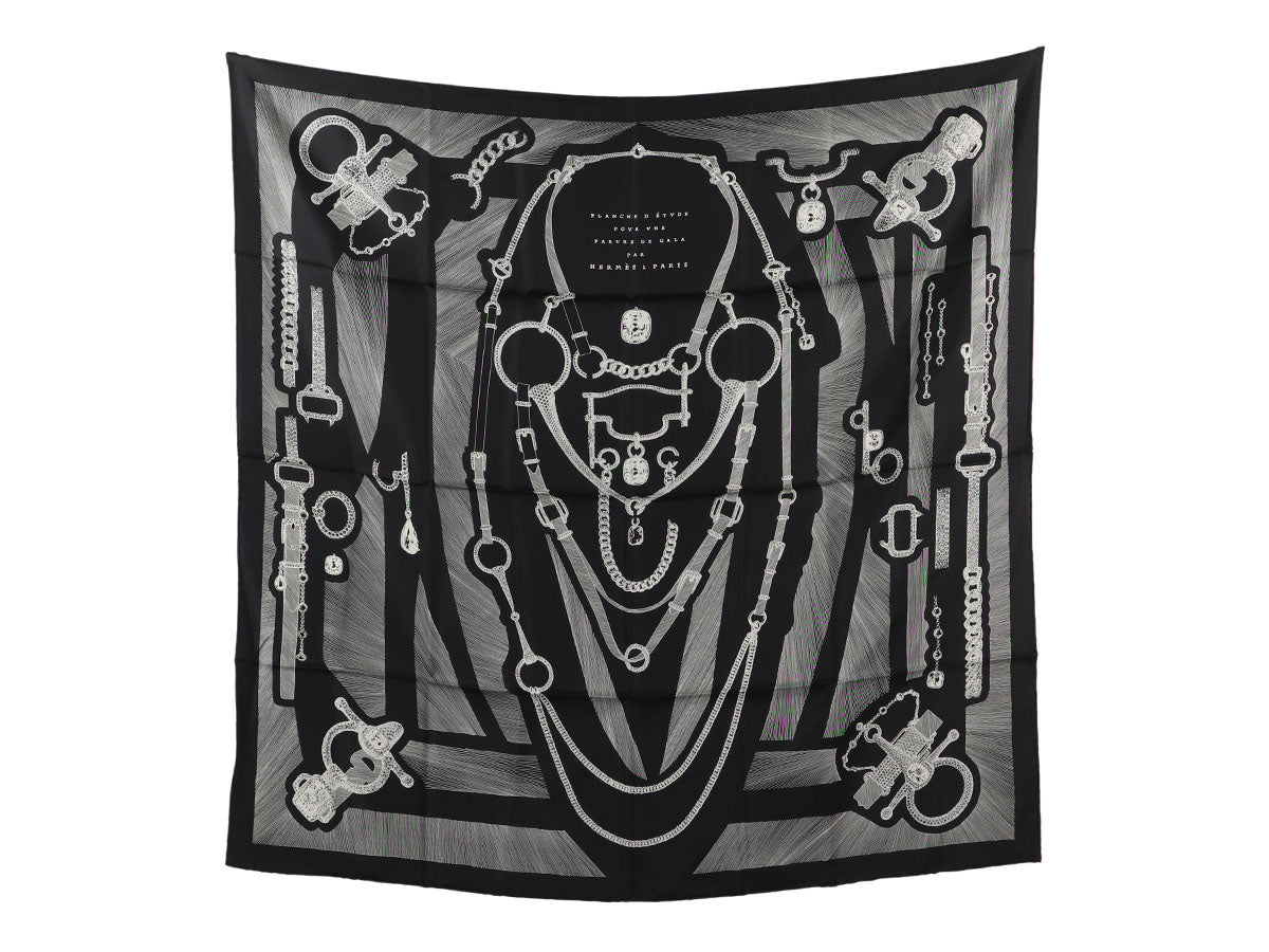 Hermès’ Etude pour une Parure de Gala Silk Scarf 90cm