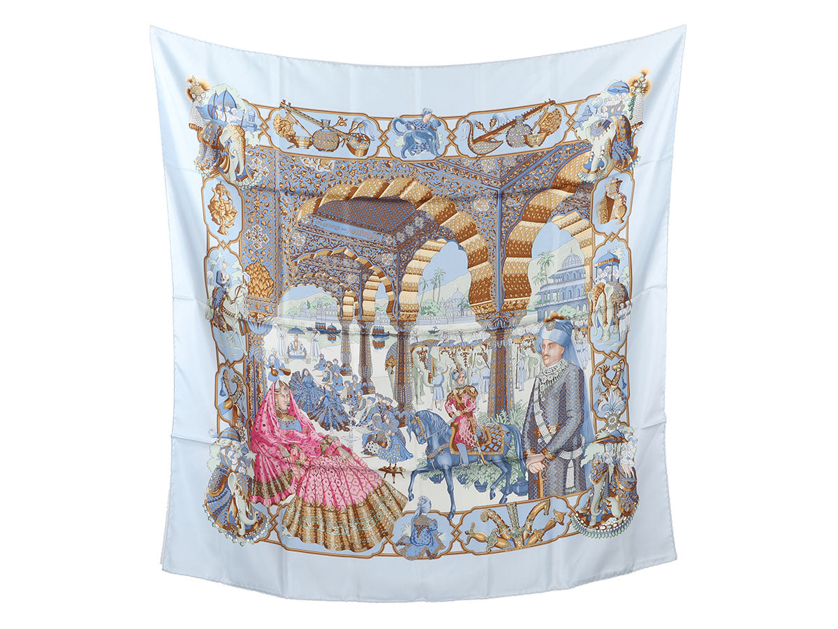 Hermès Splendeur des Maharajas Silk Scarf 90cm