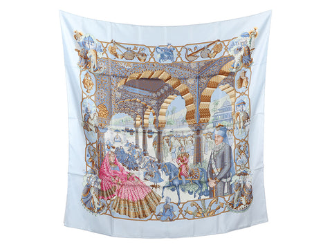 Hermès Splendeur des Maharajas Silk Scarf 90cm