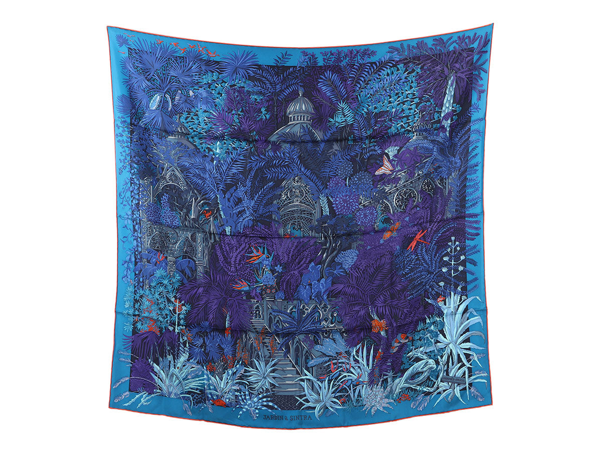 Hermès Jardin a Sintra Silk Scarf 90cm