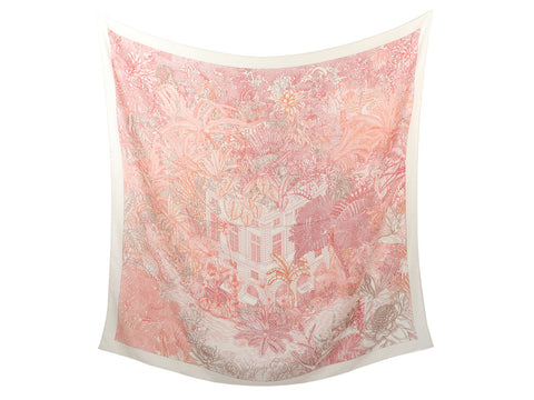 Hermès Faubourg Tropical Cashmere Silk Shawl 140cm