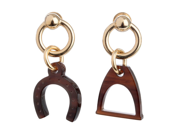 【エレガント】HERMES Ohrringe Epure Equestre, grobes Modell エレガント】HERMES Ohrringe Epure Equestre， grobes Modell