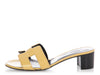 Hermès Yellow Patent Epsom Oasis Sandals