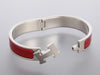 Hermès Narrow Red Enamel Clic-Clac Bracelet