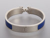 Hermès Narrow Blue Enamel Clic-Clac Bracelet