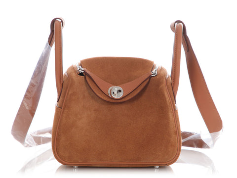 Hermès Mini Gold Grizzly Lindy 20