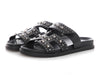 Hermes Black Studded Chypre Sandals