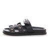 Hermes Black Studded Chypre Sandals