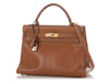 Hermès Vintage Gold Courchevel Kelly 32