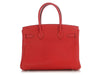 Hermès Rouge Tomate Clémence Birkin 30