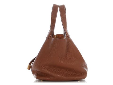 Hermès Gold Clémence Picotin Lock 22