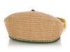 Hermès Vert Vertigo Swift and Osier Wicker Panier de Pêche