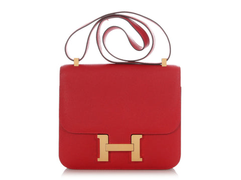Hermès Red Epsom Constance 24
