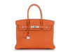 Hermès Orange Clémence Birkin 30