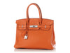 Hermès Orange Clémence Birkin 30