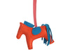 Hermès Orange Poppy Lambskin Grigri Rodeo Horse Bag Charm PM