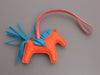 Hermès Orange Poppy Lambskin Grigri Rodeo Horse Bag Charm PM