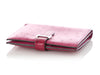 Hermès Fuchsia Ostrich Béarn Compact Wallet