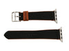 Hermès Black and Gold Twill Apple Watch Band 42mm